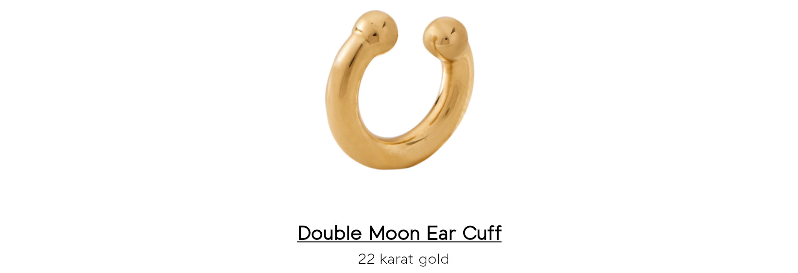 Double Moon Ear Cuff