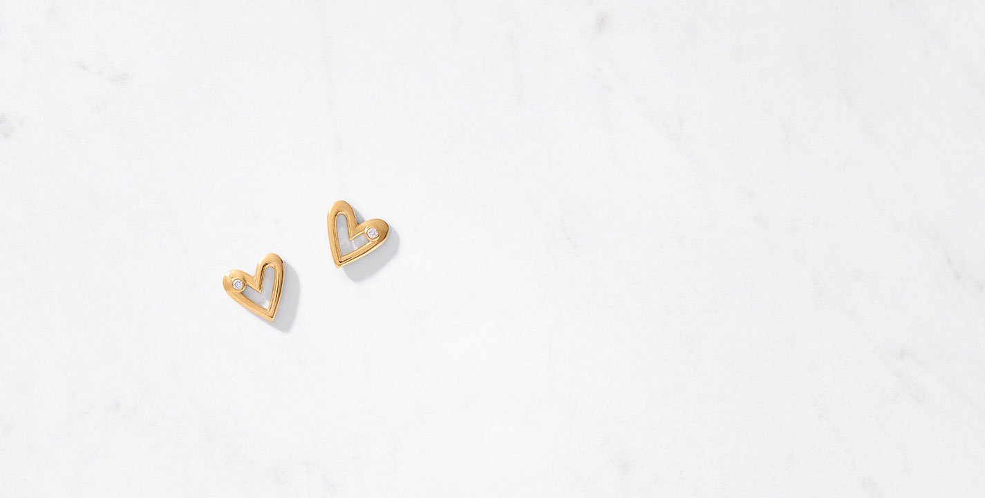 Heartbeat Stud Earrings