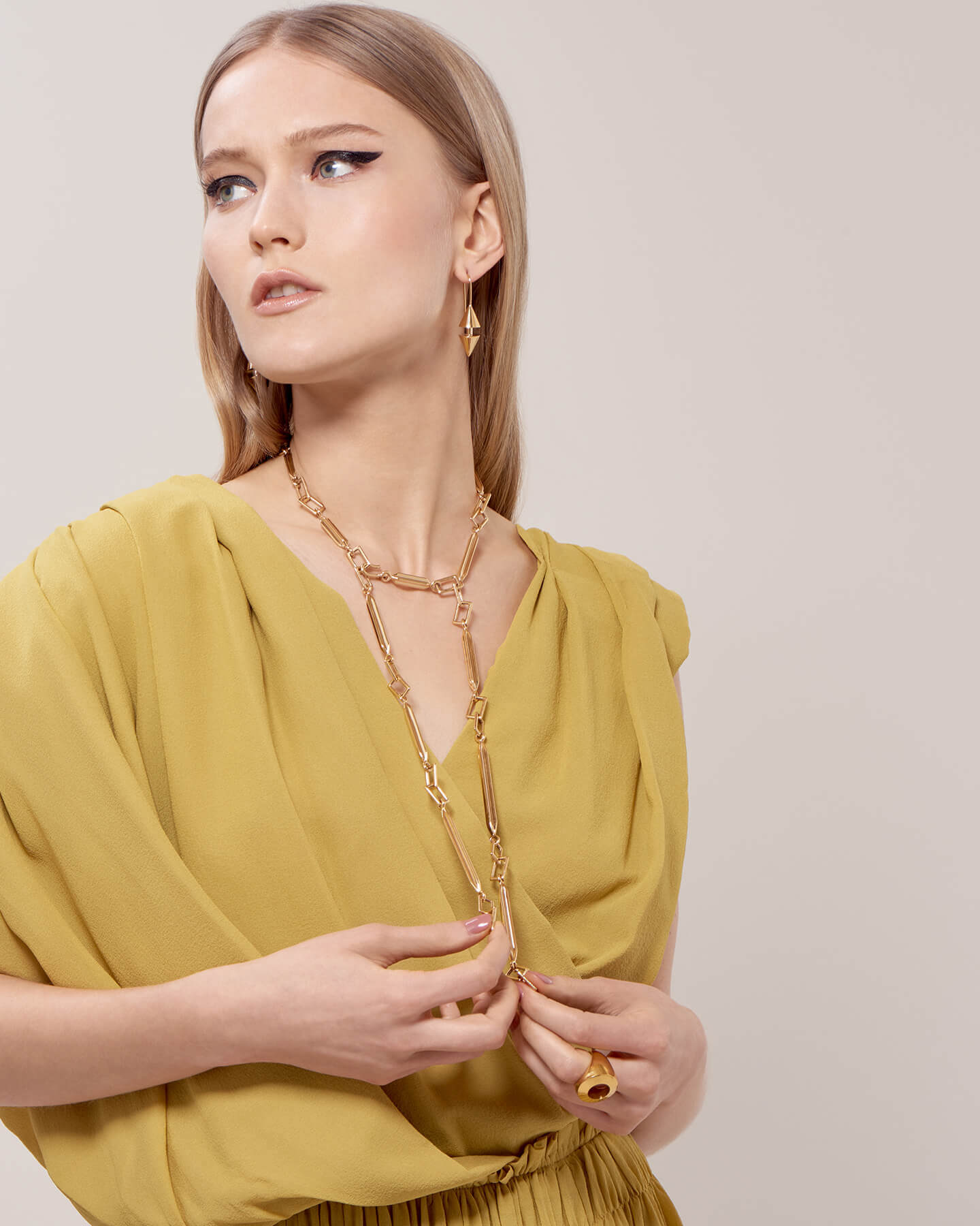 Auvere Golden Geometry I Look Book 22 and 24 karat gold jewelry