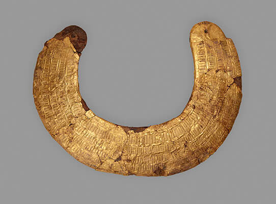Egyptian gold leaf collar of Hapiankhtifi, c. 1981 – 1802 BCE.