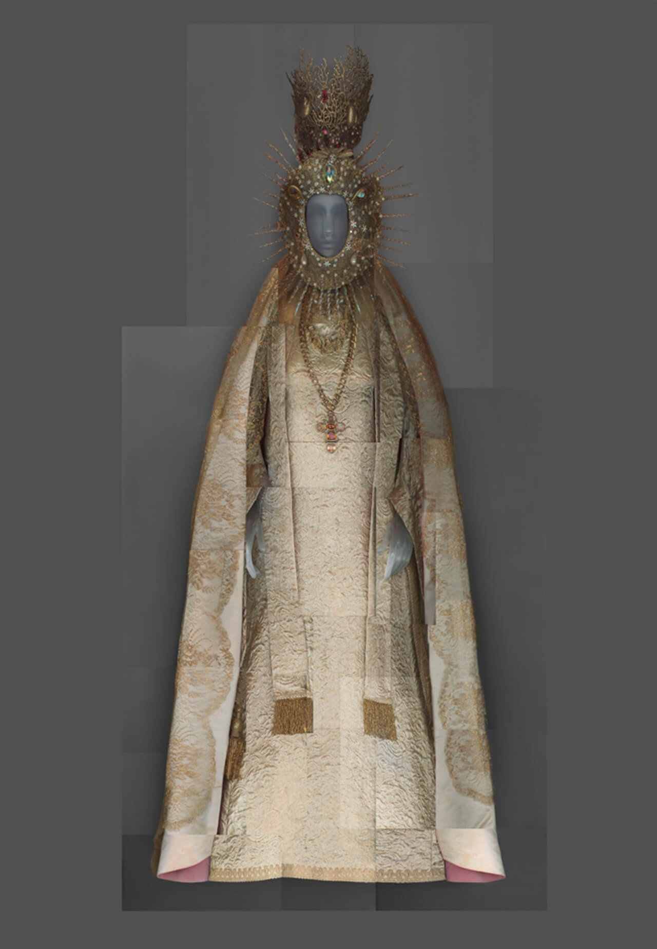 Yves Saint Laurent, statuary vestment, 1985.