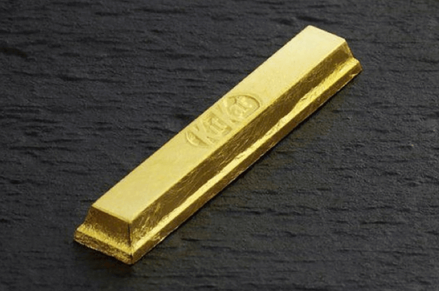 Nestle Japan’s golden Kit Kat bar